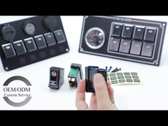 DC 12v / 24v Автомобильный переключатель рокер Алюминий 5 пин