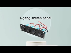 5 Gang Rocker Switch Panel 20A 3 Pin On Off 12V Зеленый переключатель для автомобилей грузовиков лодок