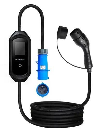 IP55 Тип 2 Портативные зарядные устройства для электромобилей 3,5 кВт 7 кВт Домашнее легкое легкое установка