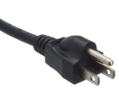 Шнуры питания IEC США делают силовой кабель водостойким Ac компьютера Pin 250V 3