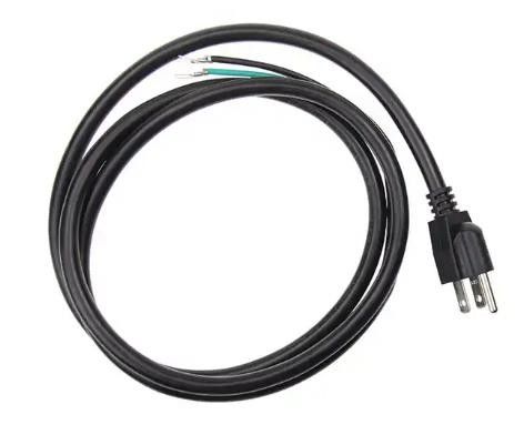 Шнуры питания IEC США делают силовой кабель водостойким Ac компьютера Pin 250V 3