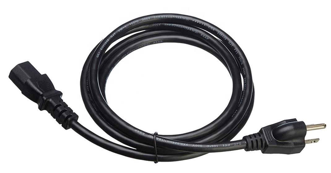 Шнуры питания IEC США делают силовой кабель водостойким Ac компьютера Pin 250V 3