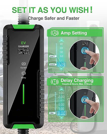 3.5KW 7KW EV зарядное устройство Wallbox портативный уровень 1 EV зарядное устройство 32 ампера на стенке