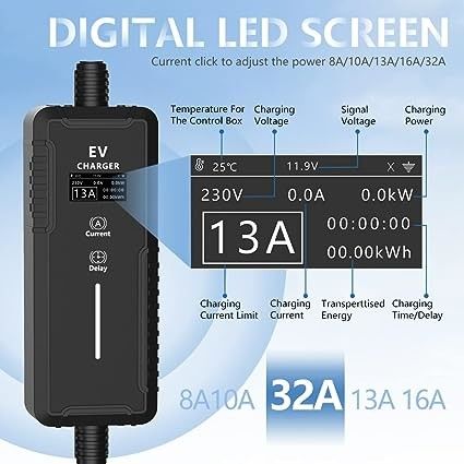 GBT 3.5KW 7KW IP65 компактные портативные зарядные устройства для электромобилей Противоморозные и защитные от перенапряжения