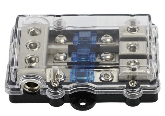 3Way Car Mini ANL Blade Fuse Holder Стерео аудио блок распределения питания 60 ампер