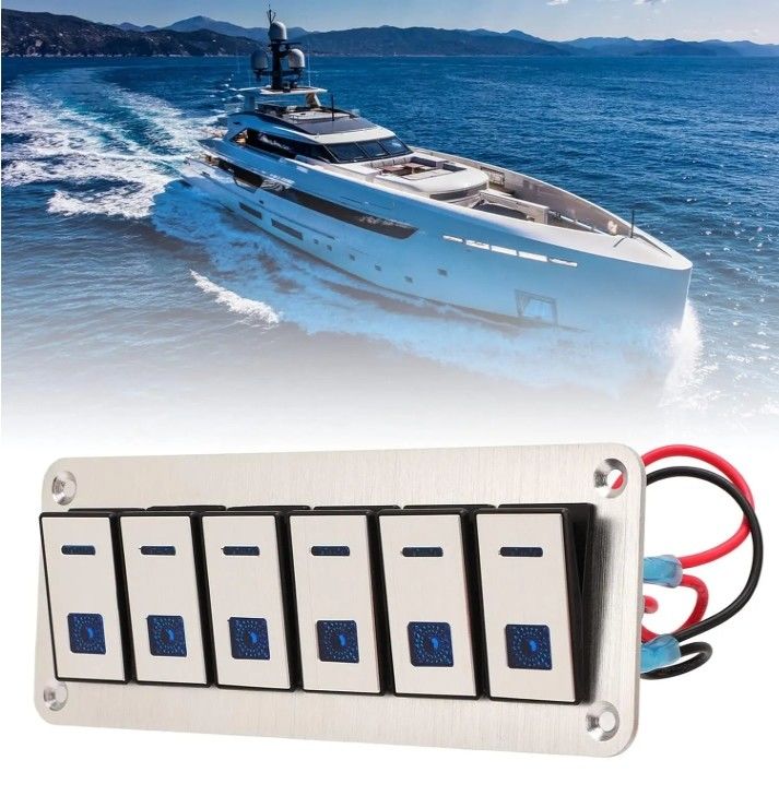 Панель переключателя переключателя, панель переключателя Rocker Waterproof Universal UTV Boat Small Round Rocker Switch