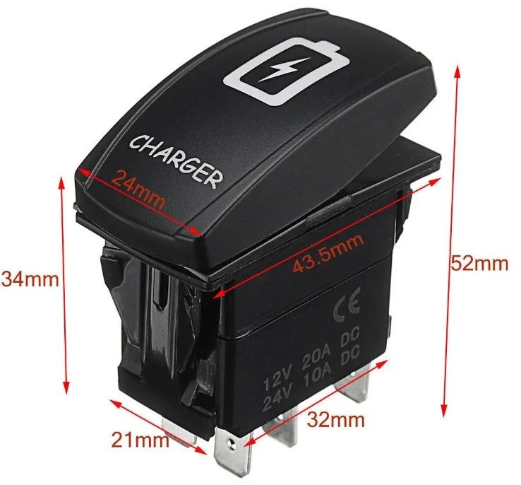 12V 24V OEM на заказ Символ Marine Led водонепроницаемый 24 Вольт Marine 4 Pin 5Pin Onoffon Rocker переключатель