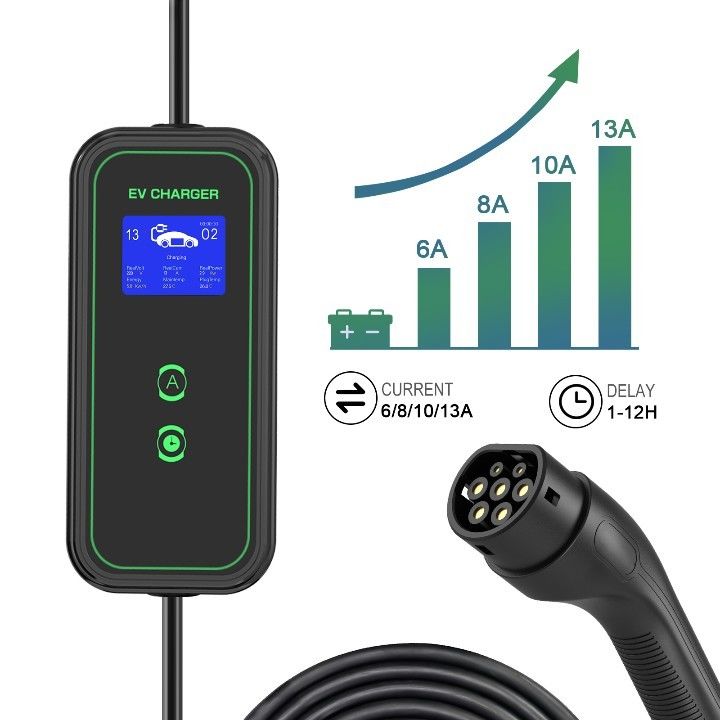 3.5KW 7KW 11KW Европейский стандартный разъем типа 2 портативный кабель для зарядки переменного тока Домашнее портативное зарядное устройство для электромобилей 7KW Tpe Jacket