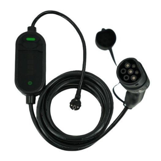 Портативные зарядные устройства для электромобилей 7KW Tpe Jacket IEC 62196 Type2 2.4 Quot LCD CE TUV ROHS