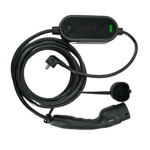Портативные зарядные устройства для электромобилей 7KW Tpe Jacket IEC 62196 Type2 2.4 Quot LCD CE TUV ROHS