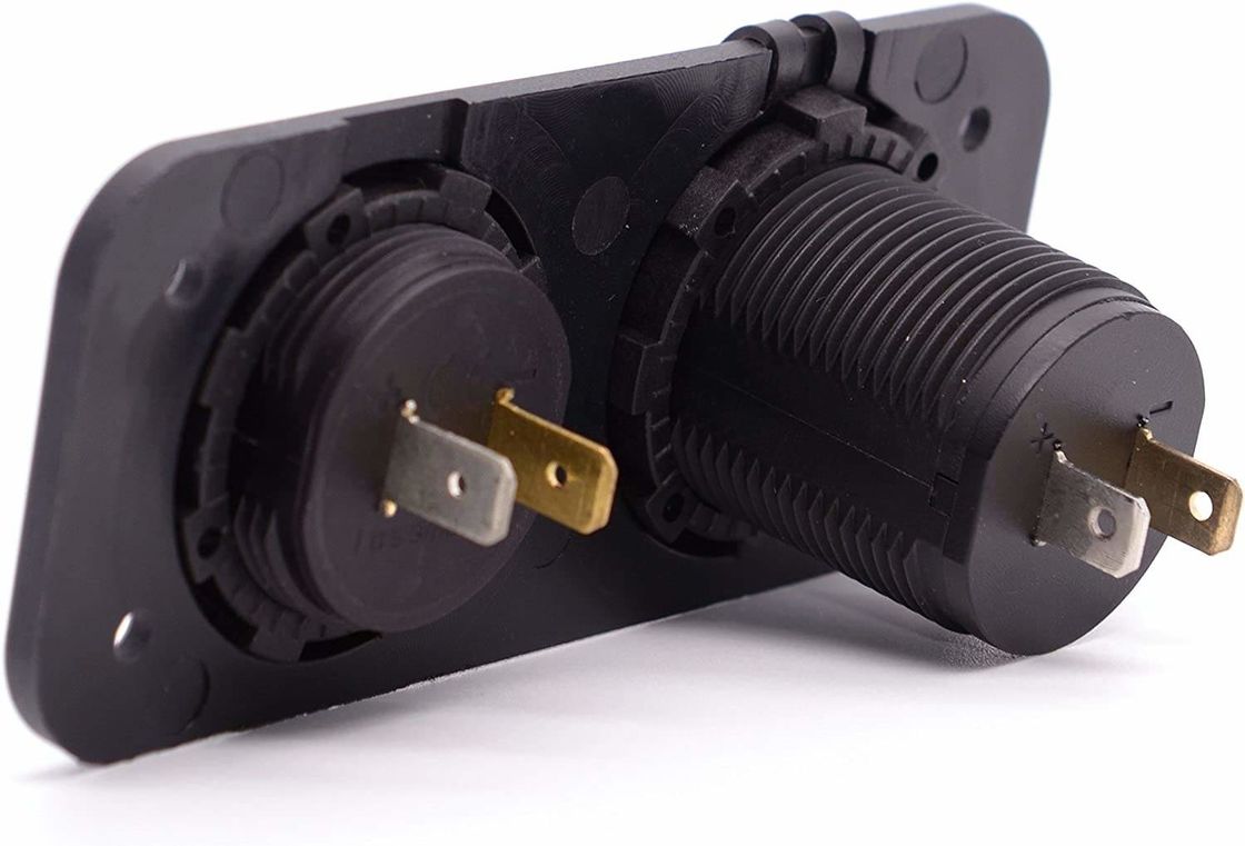 DC 12V 24V LED Digital Voltmeter Dual USB Outlet Power Socket Panel 3.1A Зарядный устройство