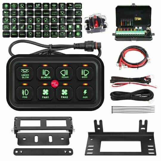 ABS материал 8 Gang Spod Switch Panel 600w Комбинированный переключатель тип