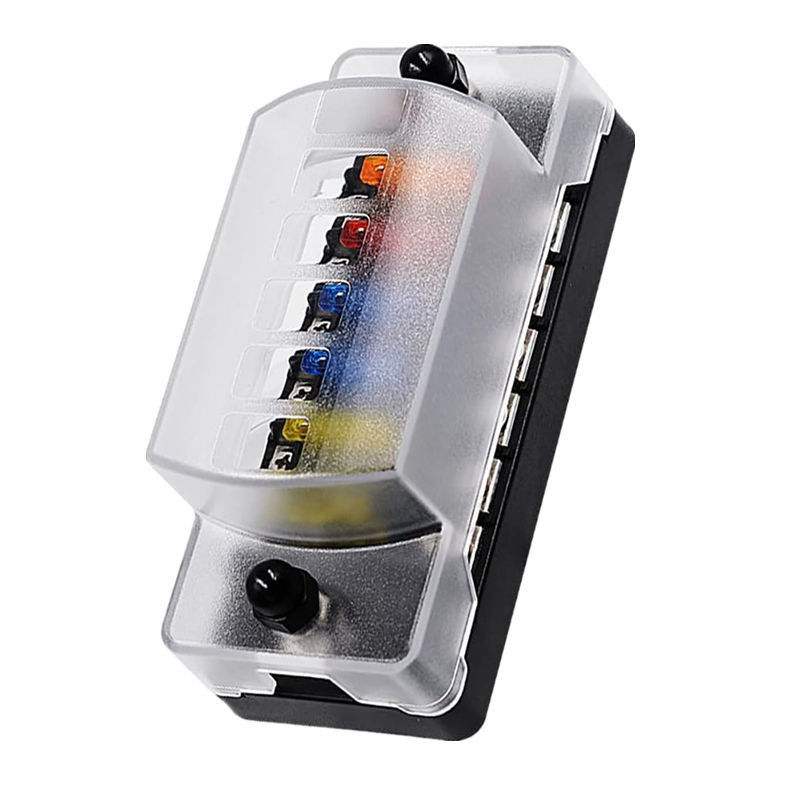 12V-24V DC 6 Way Fuse Block с отрицательным автобусом Atc/Ato Стандартные автомобильные предохранители