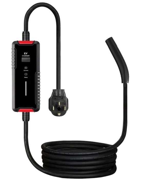Умные портативные зарядные устройства Tesla NACS EV 240V AC 16A/32A/40A SAE J3400 Домашнее зарядное устройство для электромобилей
