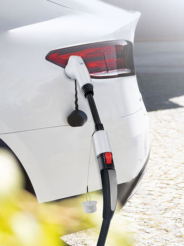Портативная безопасность 60A 250V Tesla к Type1 EV зарядный адаптер с кабелем для зарядного устройства электромобиля