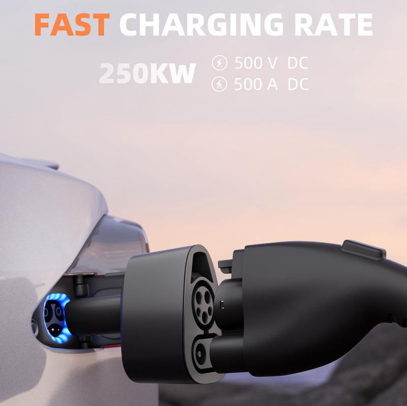 Быстрая зарядка постоянного тока J1772 CCS1 для Tesla EV зарядный адаптер для Tesla Model S / X / 3 / Y