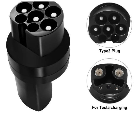 Коннектор зарядного устройства электромобиля типа 2 для Tesla Adapter для электромобилей Tesla Adapter зарядного устройства электромобиля
