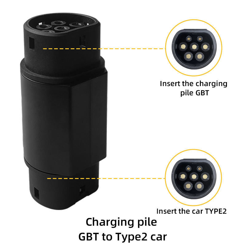 GBT к типу 2 IEC 62196 EV адаптер 200A max Ev зарядка GBT к типу 2 соединитель